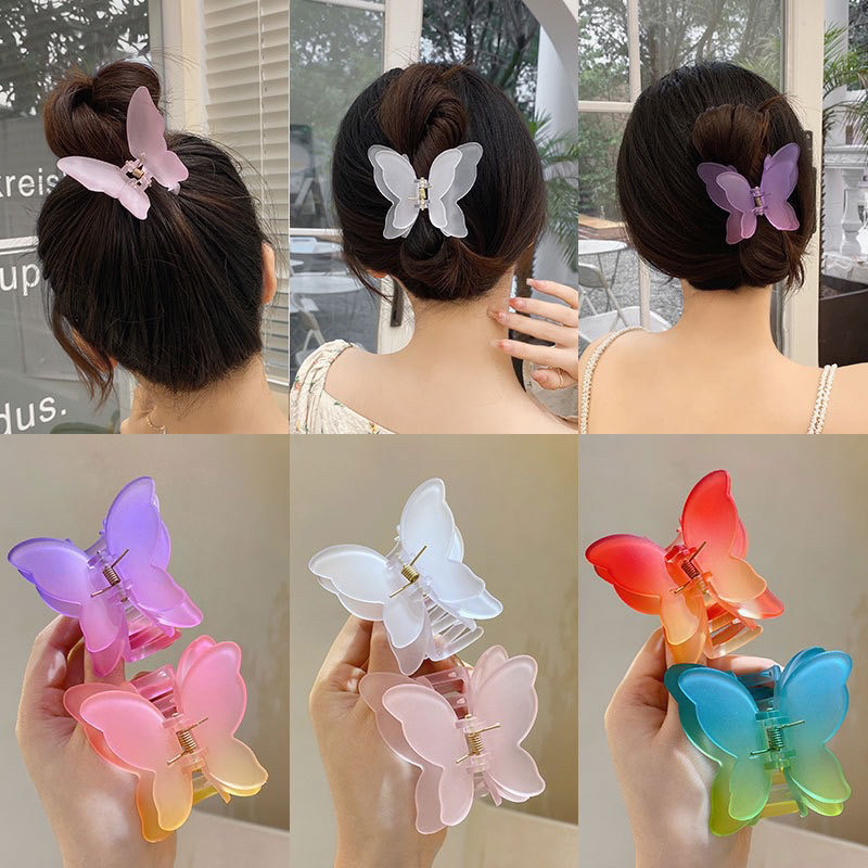 [CÓ SẴN- HỎA TỐC HCM] KẸP TÓC CÁNH B_ƯỚM KÉP NHIỀU MÀU ANGIHOME