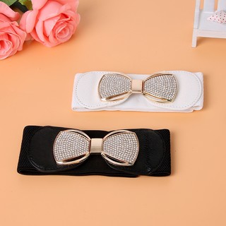 Đai váy liền, đai đầm liền, áo sơ mi, jumpsuit bản rộng, chất liệu co giãn, móc khóa kim loại họa tiết nơ đính hạt W88