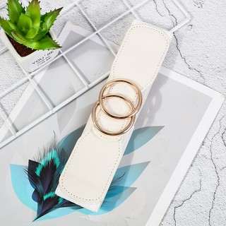 Đai thắt váy liền, đai đầm, đai áo sơ mi, jumpsuit bản rộng 6cm, chất liệu co giãn, móc khóa họa tiết hình tròn móc W89