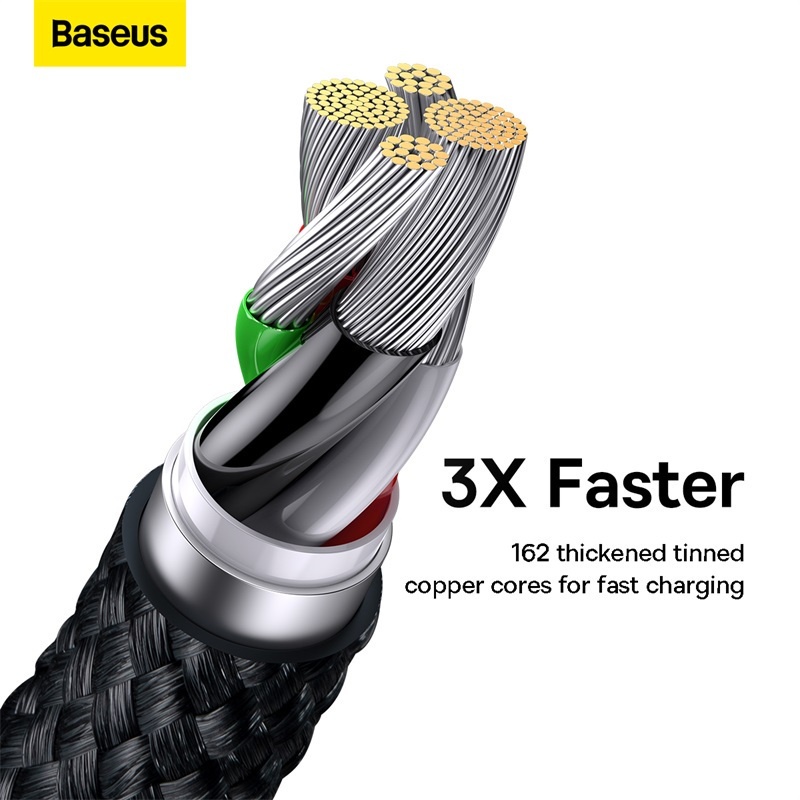 Ảnh Dây Cáp USB Baseus 2.4A Cáp Sạc Nhanh Cáp đồng bộ dữ liệu USB Dây Sạc điện Thoại 2
