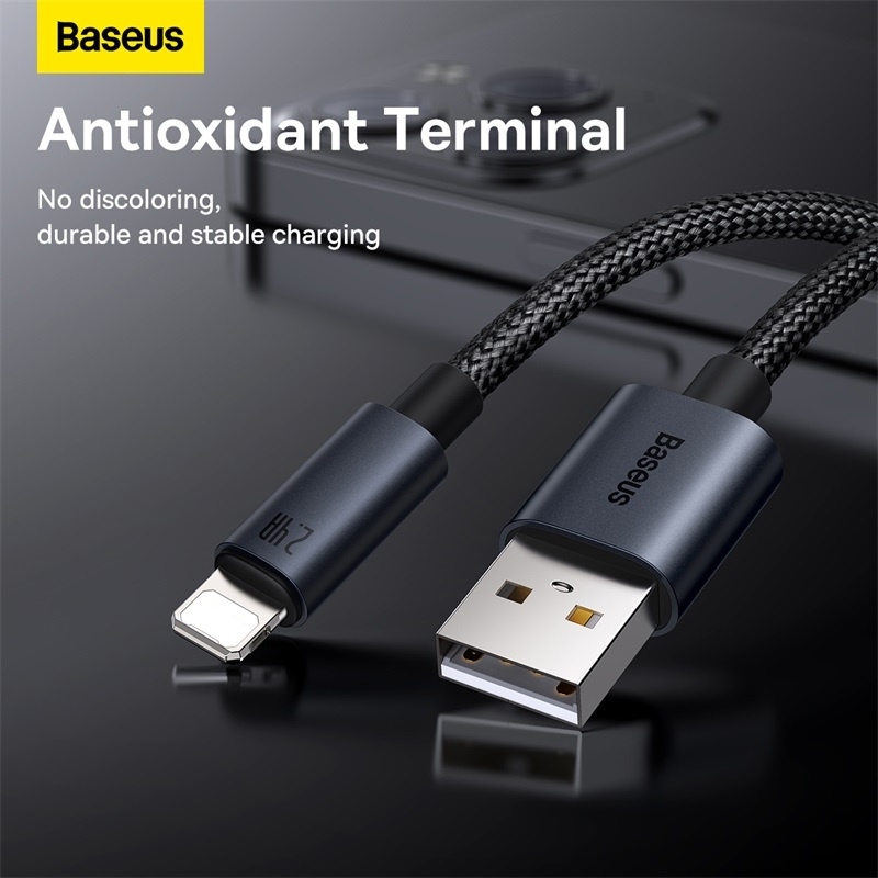 Ảnh Dây Cáp USB Baseus 2.4A Cáp Sạc Nhanh Cáp đồng bộ dữ liệu USB Dây Sạc điện Thoại 4