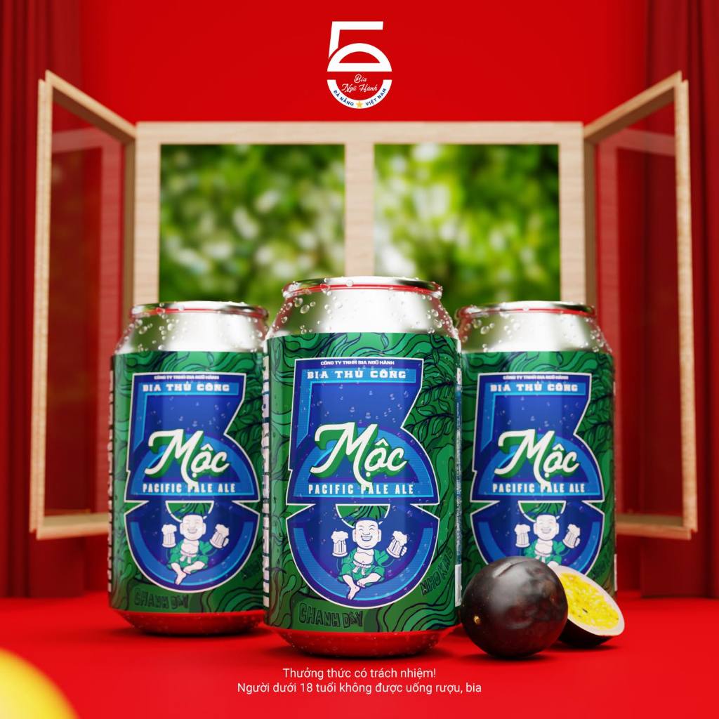 Thùng Bia Mộc lon 330ml x 20/Bia Ngũ Hành/Bia thủ công/Bia lon 330ml ...