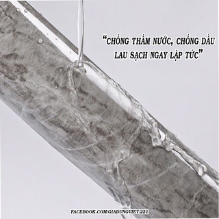 Cuộn 10M Decal dán tường tráng nhôm, dán bếp, dán bàn tủ vân đá khổ rộng 60cm chống nước và chịu nhiệt độ cao mã RB02