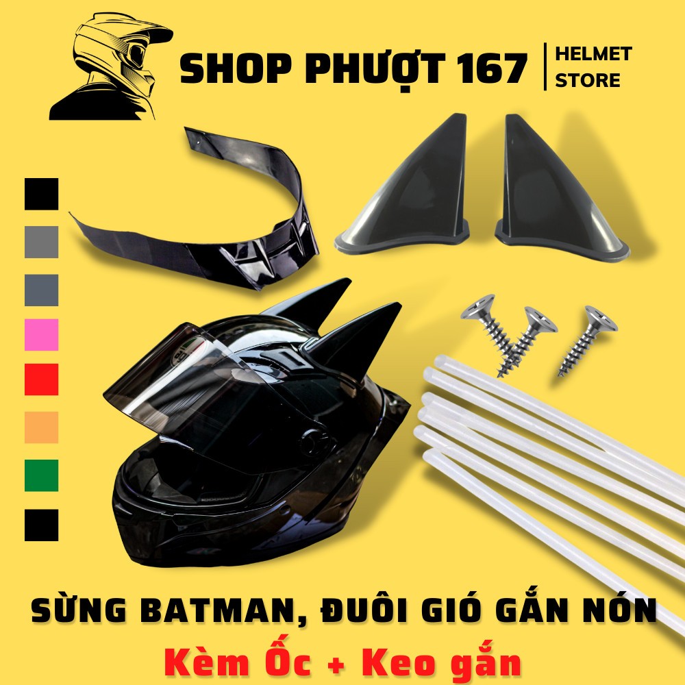 Sừng phụ kiện và đuôi gió , tai rùa đủ loại gắn nón bảo hiểm mới nhất ...