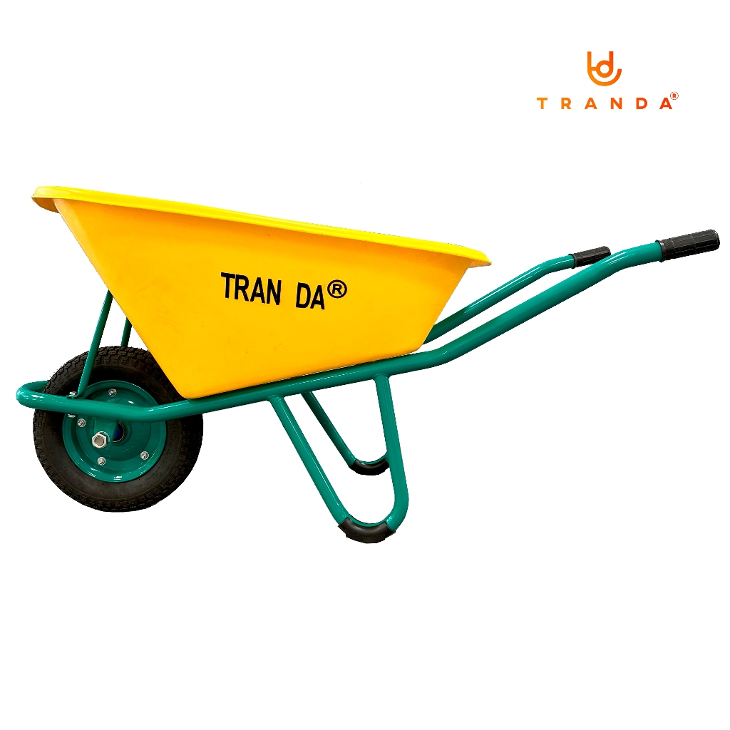 Xe rùa Trần Đà thùng nhựa KX 130 lít, hiệu TranDa, sườn ống sắt phi 34 ...