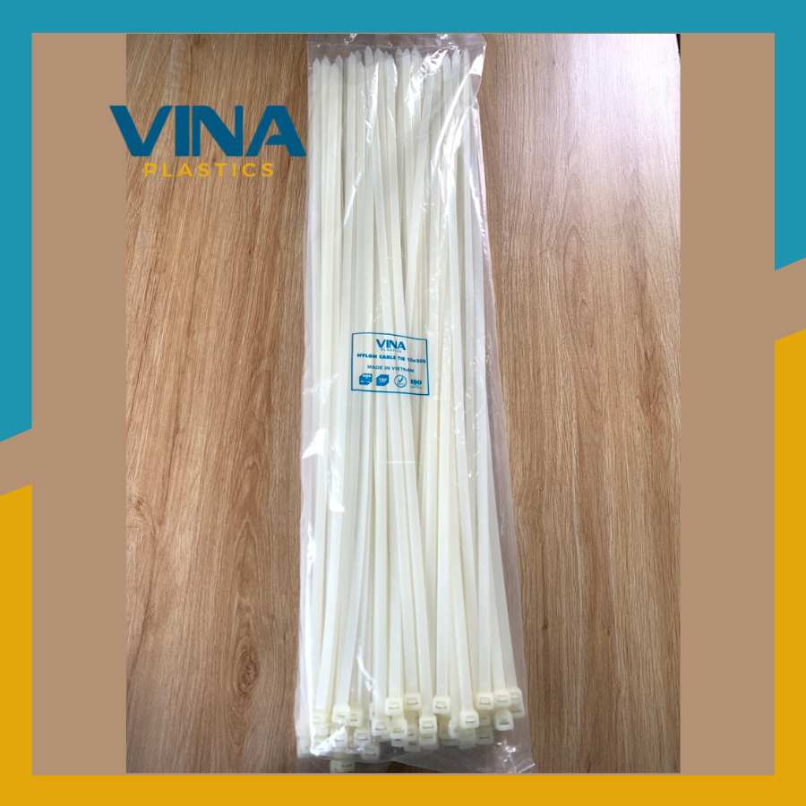 Dây rút nhựa 60 cm túi 100 sợi trắng đen | Shopee Việt Nam