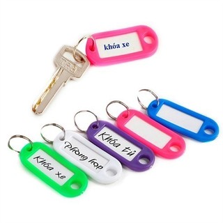 SET 20 Thẻ Ghi Nhớ Gắn Móc Khóa - Nhãn Tag Name Móc Chìa Khóa Đánh Dấu Số Phòng, Hành Lý, Vali Tiện Dụng 88447