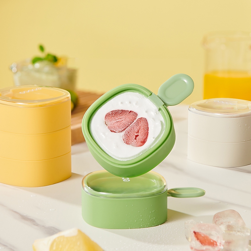 Khuôn Làm Kem ECOCO Chất Liệu Silicon An Toàn Tuyệt Đối Kèm Nắp Kín Dễ Dàng Tách Kem Ra Khỏi Vỉ | BigBuy360 - bigbuy360.vn