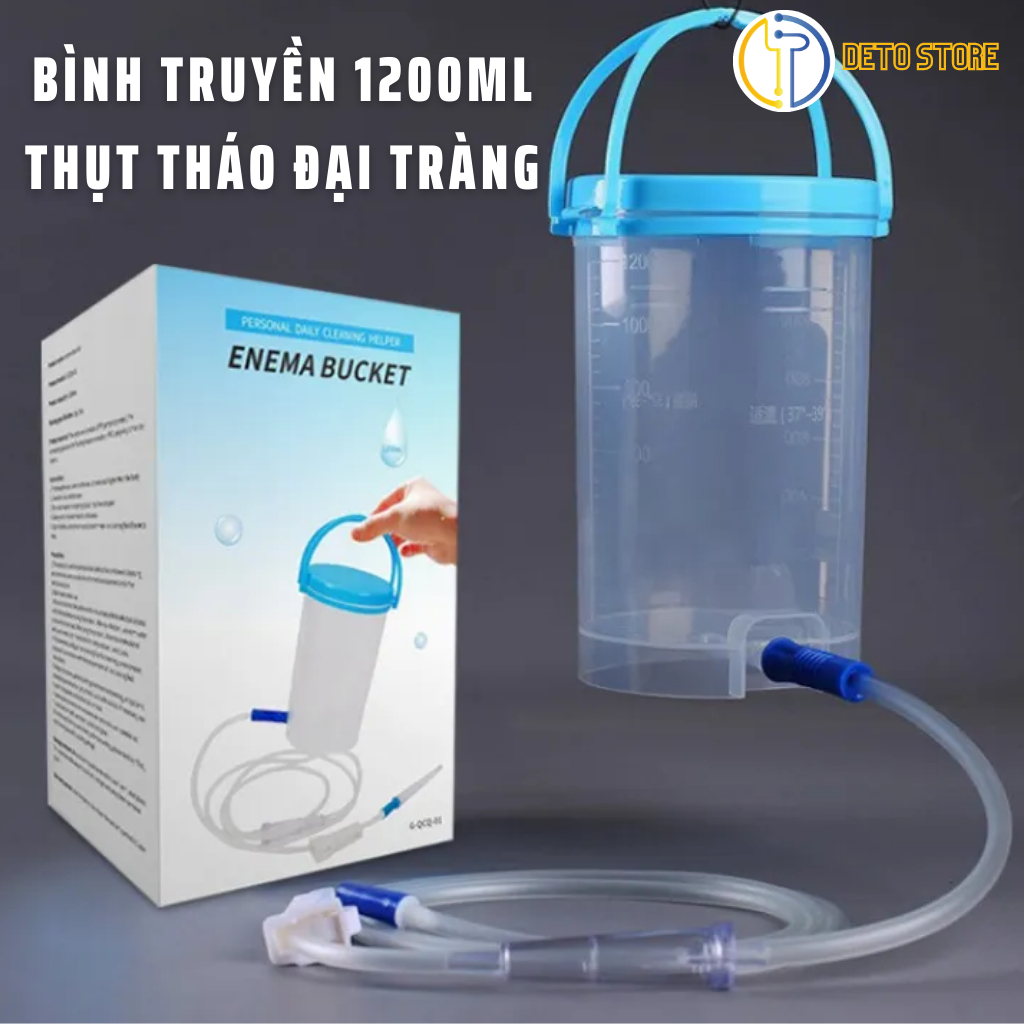 Combo Thải Độc Đại Tràng 45 ngày (1 bình truyền, 45 túi lọc, 20 dây truyền, 1 gel) tặng 500g Cafe