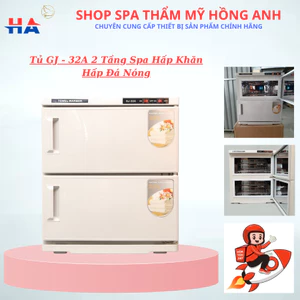 Tủ Hấp 2 Tầng GJ-32A Hấp Khăn Hấp Đá Nóng Tiệt Trùng Dụng Cụ Y Tế Dùng Trong Spa Thẩm Mỹ.