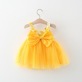 Đầm bé gái thời trang mùa hè 8-14kg Váy hoa bé gái sát nách phong cách Hàn D947