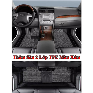 Lót Sàn 2 Lớp Toyota Camry Chất Liệu Nhựa Cao Cấp , Hàng Loại Dày Nhập Nội Địa Trung