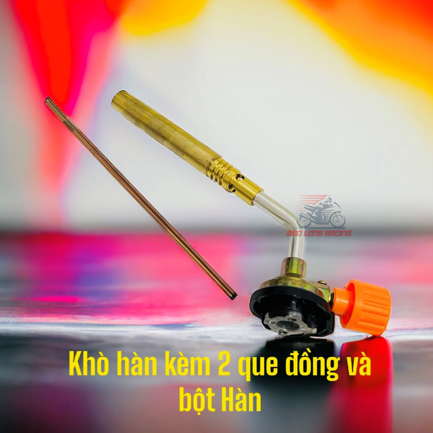 Đầu Khò Hàn Ga Mini Tặng Kèm Hàn The Và Que Hàn Đồng Thau (Dụng Cụ Hàn Gió Đá Bằng Lon Ga)
