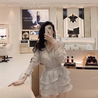 Sét váy tơ xốp 3 món cánh dơi chân váy 3 tầng MNP