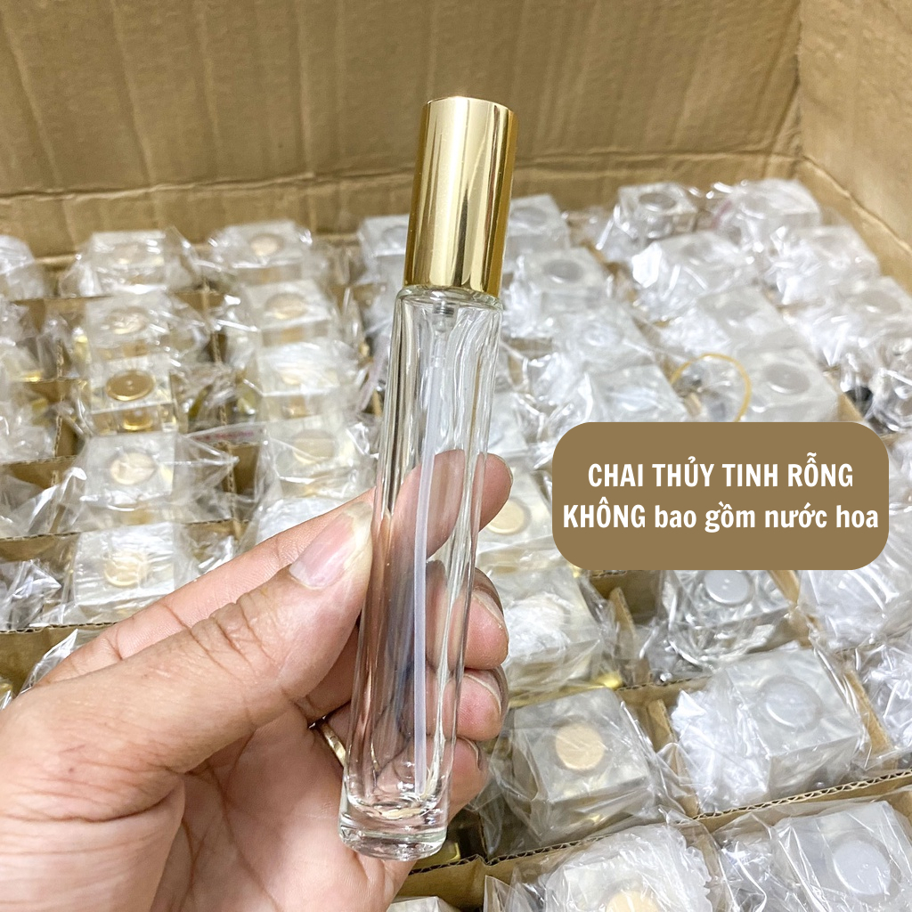 Lọ chiết nước hoa thủy tinh, chai chiết rỗng siêu dầy, siêu đẹp (màu ngẫu nhiên)