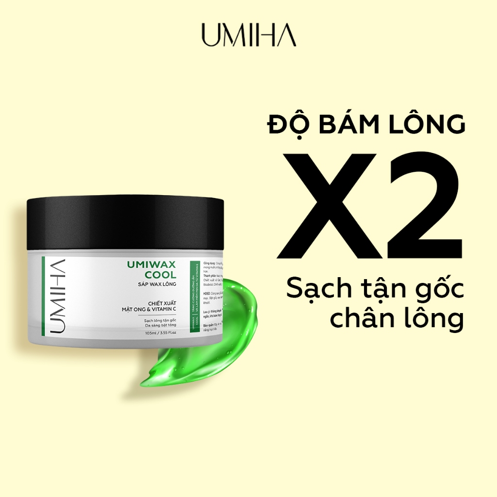 Ảnh Sáp Wax Lông UMIWAX 95gr UMIHA dùng cho vùng lông nách, chân tay, body hiệu quả 1