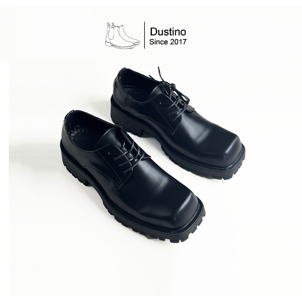 Giày Chunky Derby Mũi Vuông, Chunky Derby Đế 5cm Shopee Việt Nam