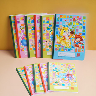 Set combo 10 quyển vở ô ly 48 trang định lượng 100gsm hình siêu nhân công chúa phù hợp học sinh tập viết CB18