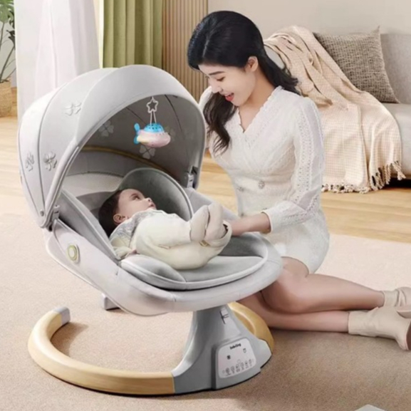Nôi điện tự động BobiLong PHIÊN BẢN CAO CẤP 4in1 cho bé với 3 tư thế ...