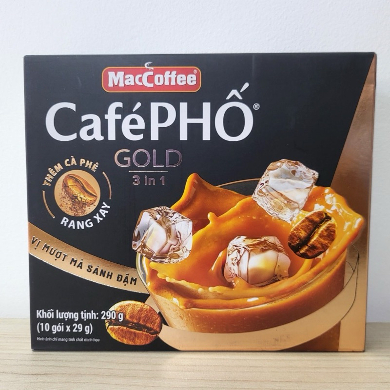 Cà Phê Sữa MacCoffee Café Phố Gold 3in1 (Hộp 10 Gói x 29G) | Shopee ...