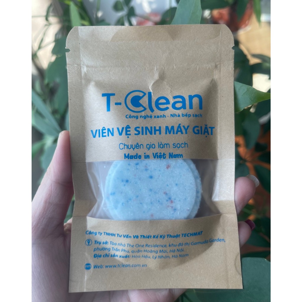 Viên tẩy lồng giặt T-Clean,vệ sinh máy giặt TClean 35g/v loại bỏ mùi ...