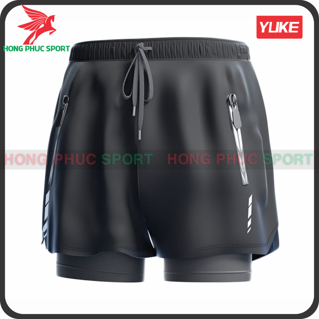 Quần Bơi Nam 2 Lớp YLike Chống Thấm Nước, Quần Đùi Nam Chơi Tennis, Bóng Rổ, Tập Gym, Chạy Bộ