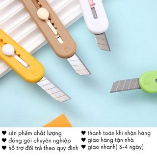 Dao Rọc Giấy Loopy Mini Cute Dạng Bút Đồ Dùng Học Tập Dễ Thương Timo VPK73