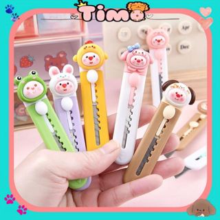 Dao Rọc Giấy Loopy Mini Cute Dạng Bút Đồ Dùng Học Tập Dễ Thương Timo VPK73