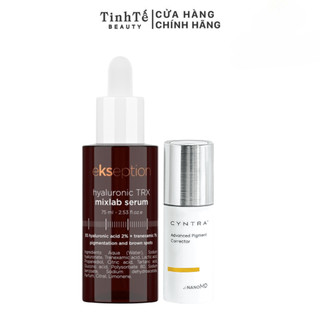 Serum mờ nám, sáng da Ekseption Hyaluronic TRX NANOMD CYNTRA 7.5% CYSTEAMINE & 3% TRANEXAMIC ACID 75ml/20ml