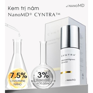Serum mờ nám, sáng da Ekseption Hyaluronic TRX NANOMD CYNTRA 7.5% CYSTEAMINE & 3% TRANEXAMIC ACID 75ml/20ml