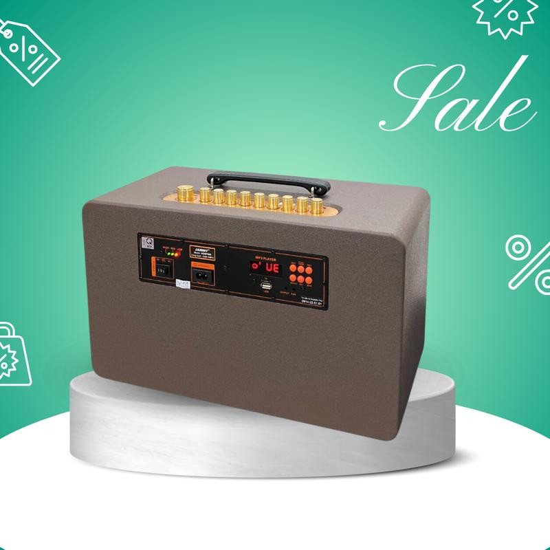 Loa Xách Tay Karaoke N2050K - Bass 20cm Mạnh Mẽ, Âm Thanh Sống Động, Tặng Kèm 2 Mic Karaoke Cực Hay