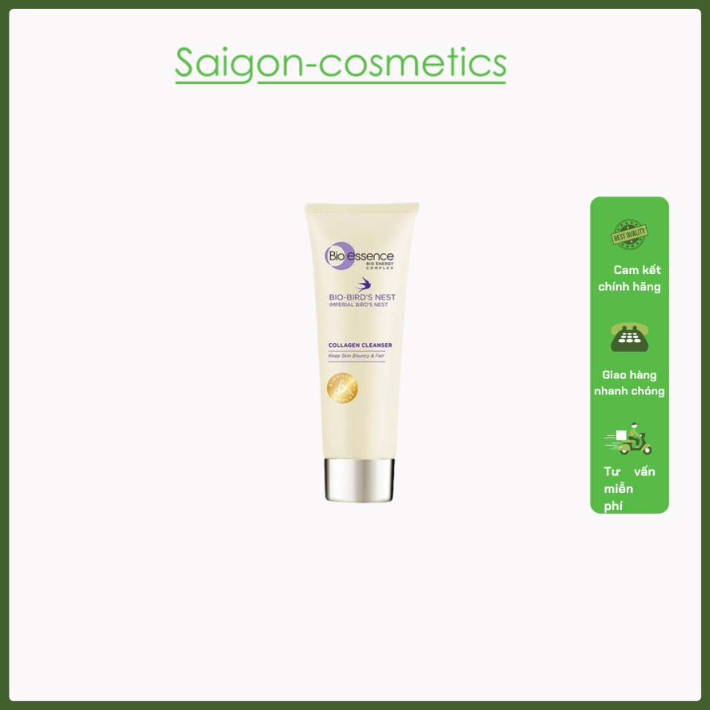 Sữa Rửa Mặt Bio Essence Bird’s Nest Collagen Cleanser 100G Shopee