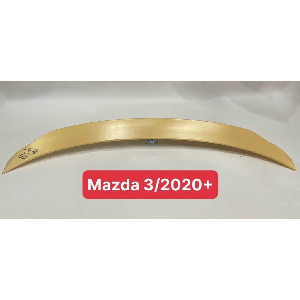 Đuôi Gió Liền Cốp xe MAZDA 3 2015-2023, HÀNG Nhựa MỘC CHƯA SƠN, chưa có băng keo 3m