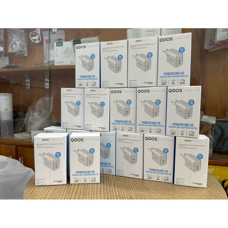 Củ sạc nhanh QDOS 65W GAN 2 cổng type C | Shopee Việt Nam