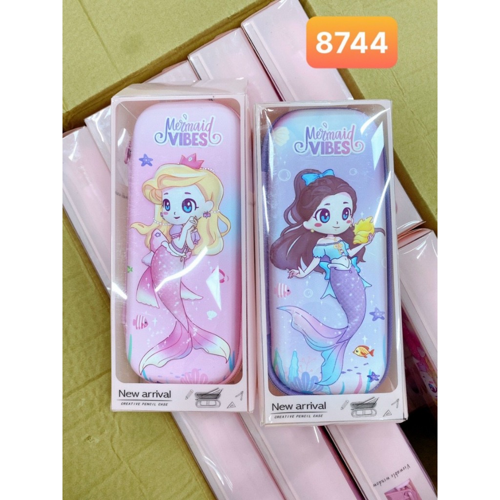 Hộp Đựng Bút Họa Tiết In Nổi 3D Vải Chống Thấm Nước Nhiều Mẫu Cute Túi Chứa Viết Khóa Kéo Dễ Thương dành cho học sinh