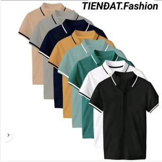 ÁO POLO. ÁO THUN NAM NỮ CAO CẤP. Chất liệu Vải thun cotton cá sấu co giãn 4chiều