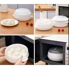 Bộ Khay Hấp Lò Vi Sóng 5625 Chịu Nhiệt Tốt, Khay Hấp Thức Ăn, Xửng Hấp Đồ Ăn Bằng Nhựa Việt Nhật