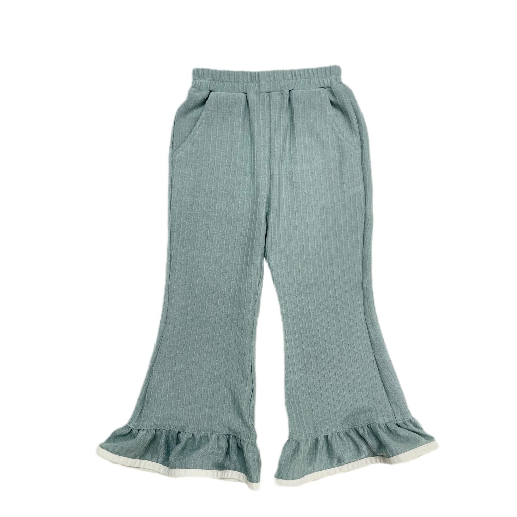 CANDIMIMI Quần Thun Cotton Loe Gấu Bèo Mềm Mát Cho Bé Gái -  Phong Cách Hàn Quốc