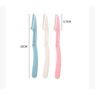 Dao cạo lông mày gấp gọn set 3 cái