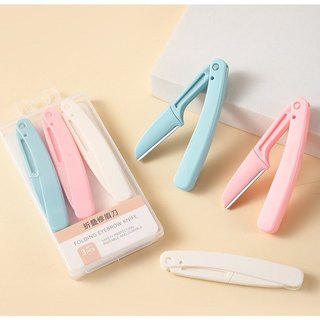Dao cạo lông mày gấp gọn set 3 cái
