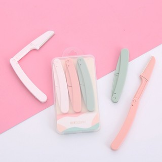 Dao cạo lông mày gấp gọn set 3 cái
