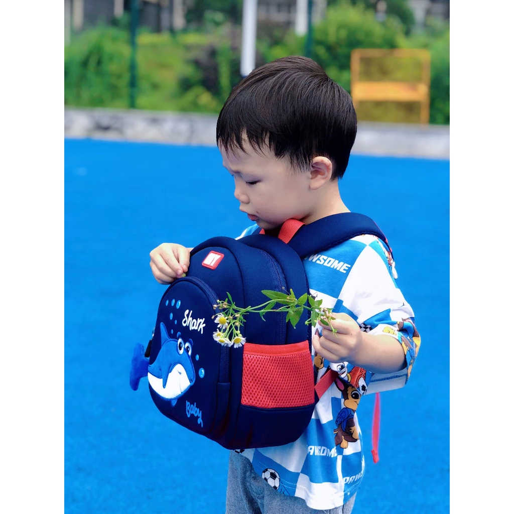 BALO SIÊU ĐẸP CHO BÉ MẪU GIÁO-MẦM NON TỪ 1- 5 TUỔI HOẠ TIẾT CÁ MẬP BABY SHARK DỄ THƯƠNG