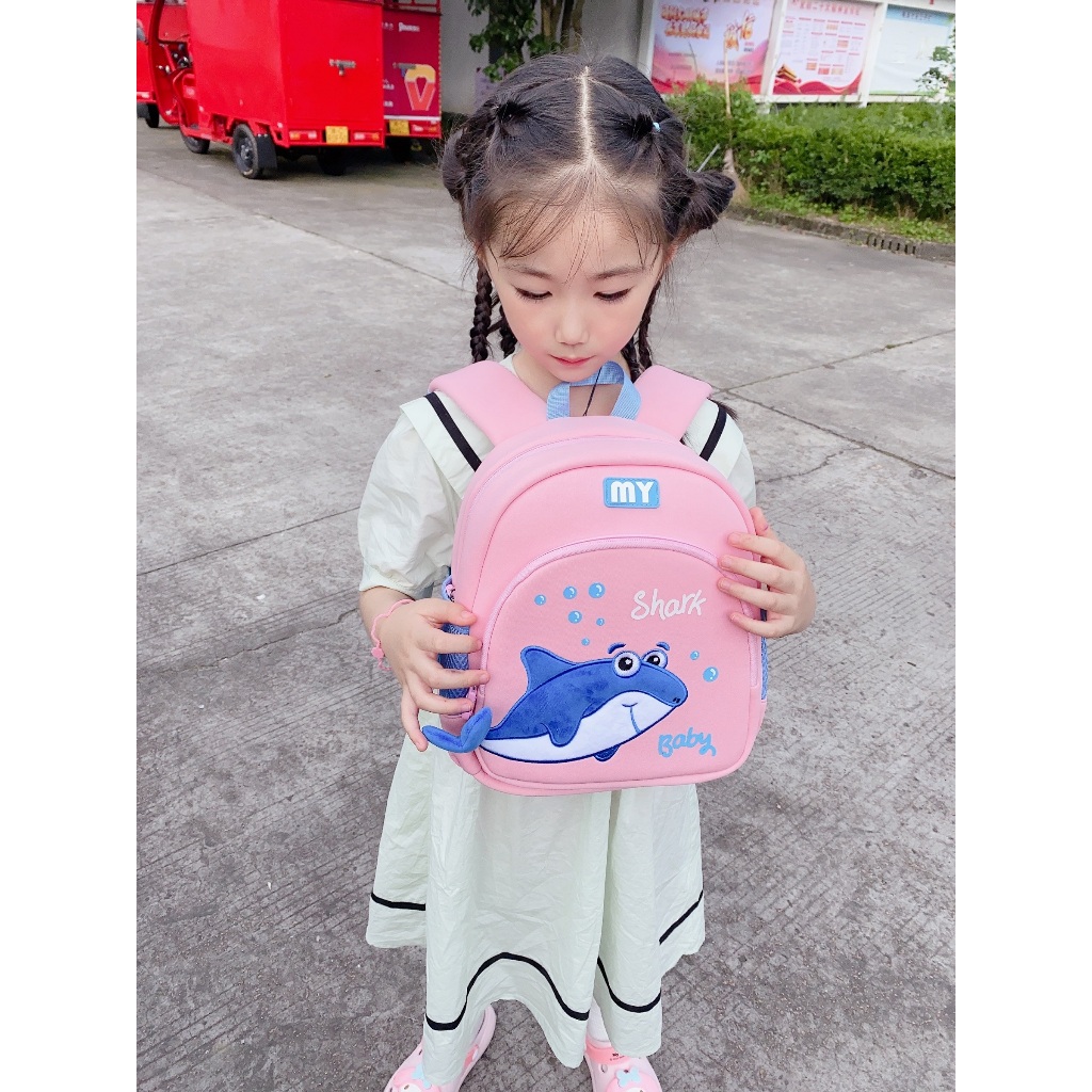 BALO SIÊU ĐẸP CHO BÉ MẪU GIÁO-MẦM NON TỪ 1- 5 TUỔI HOẠ TIẾT CÁ MẬP BABY SHARK DỄ THƯƠNG