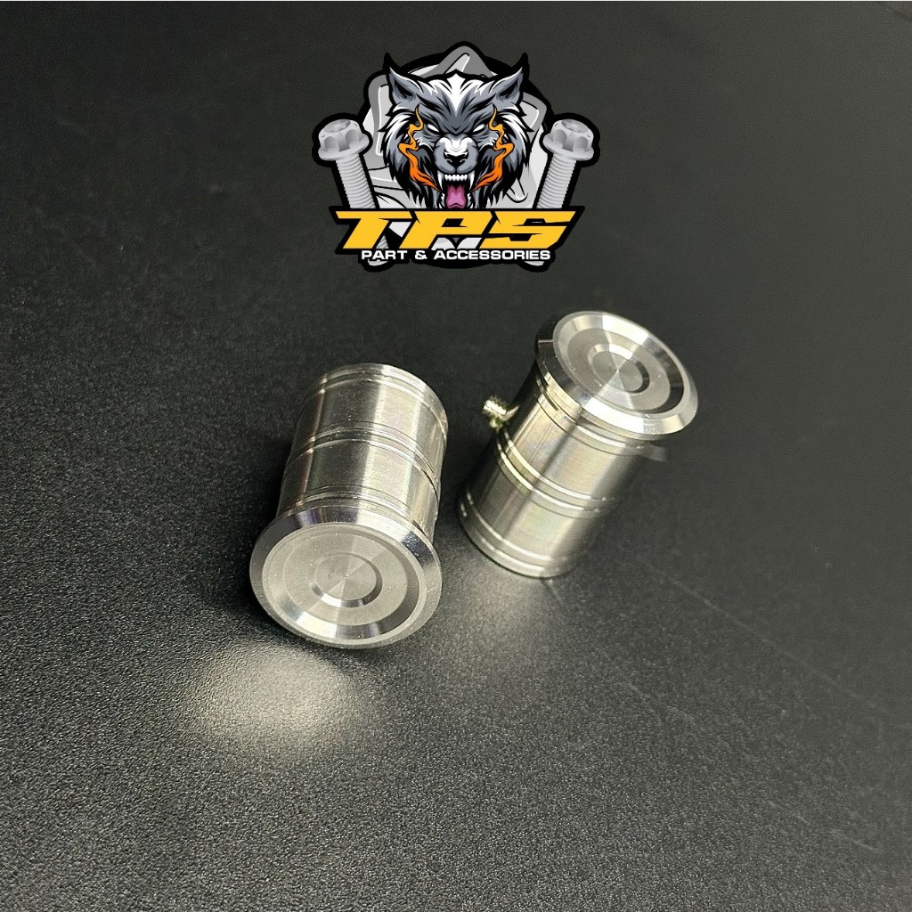 Chụp giò đạp thương hiệu TPS inox 304 mẫu Thái sáng bóng gắn được cho mọi loại xe có giò đạp