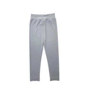 CANDIMIMI Quần Legging Chino Cao Cấp Ghi Xám Mềm Mát Cho Bé Gái - Phong Cách Hàn Quốc