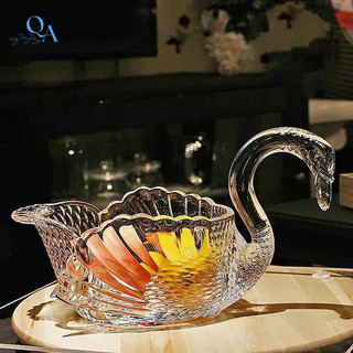 Thiên Nga Thuỷ Tinh Đựng Bánh Kẹo, Trái Cây | Tô Thiên Nga TT Dày Dặn Decor | Bát Tô Hongli Cao Cấp
