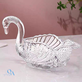 Thiên Nga Thuỷ Tinh Đựng Bánh Kẹo, Trái Cây | Tô Thiên Nga TT Dày Dặn Decor | Bát Tô Hongli Cao Cấp