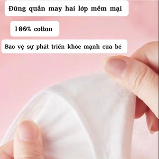 Quần lót dùng 1 lần cho bé trai bé gái, 100% chất liệu cotton, đáy quần 2 lớp đủ size