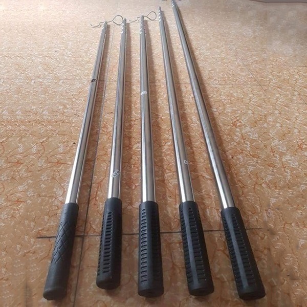 Sào rút Inox, kèm móc treo, treo lồng chim, treo quần áo, cây cảnh,tặng ...