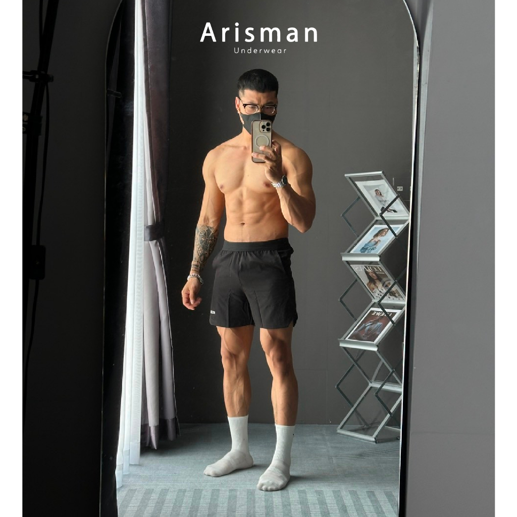 Quần Đùi Nam Thể Thao ARM Sportwear, Quần Power Short Cạp Chun Tập Gym, Chạy Bộ Thoải Mái